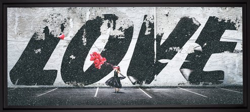 Love is in the Air by David Drebin - Framed C-Type Print with Diamond Dust